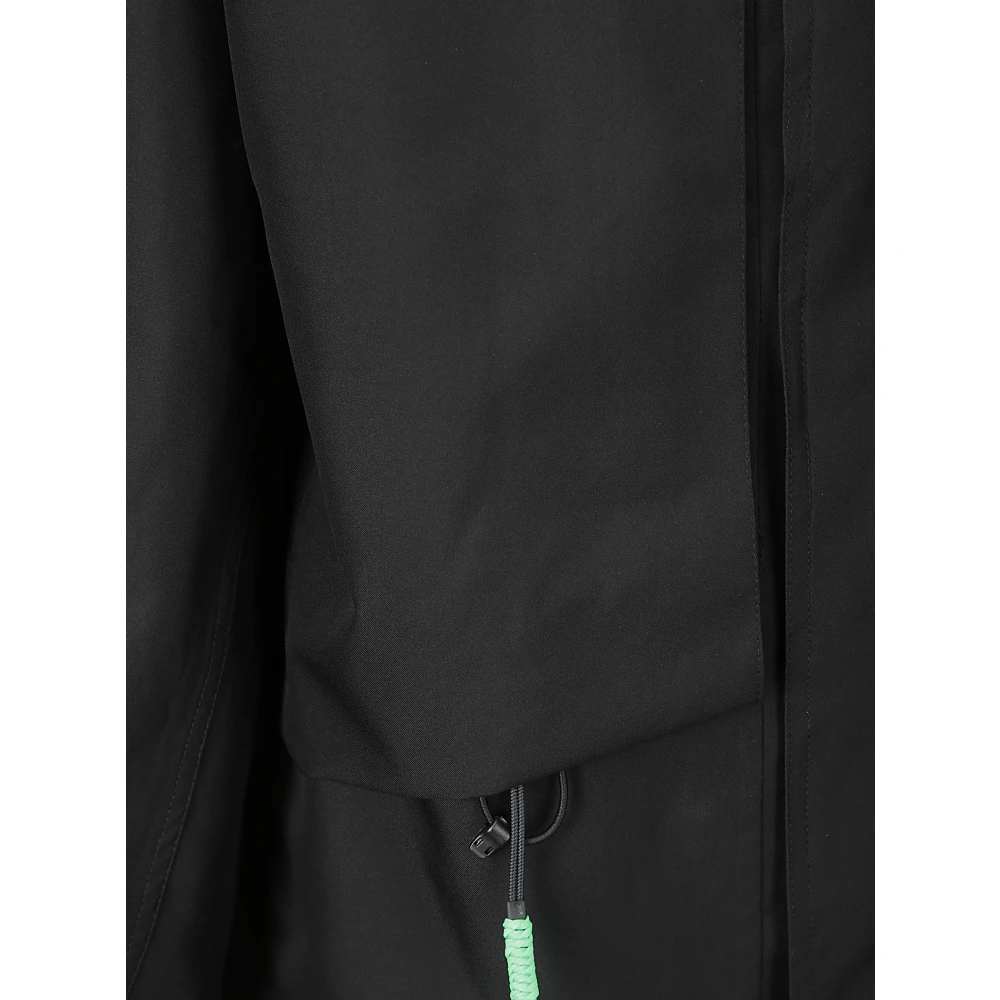 Gr10K Oversized Parka met Ritssluiting Black Heren