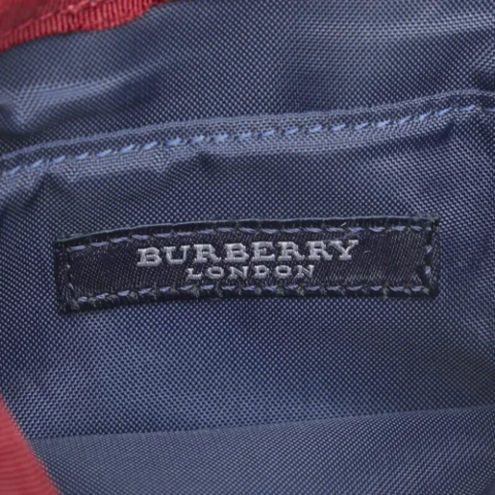 Burberry Vintage Pre-owned Fabric shoulder-bags Blue Dames