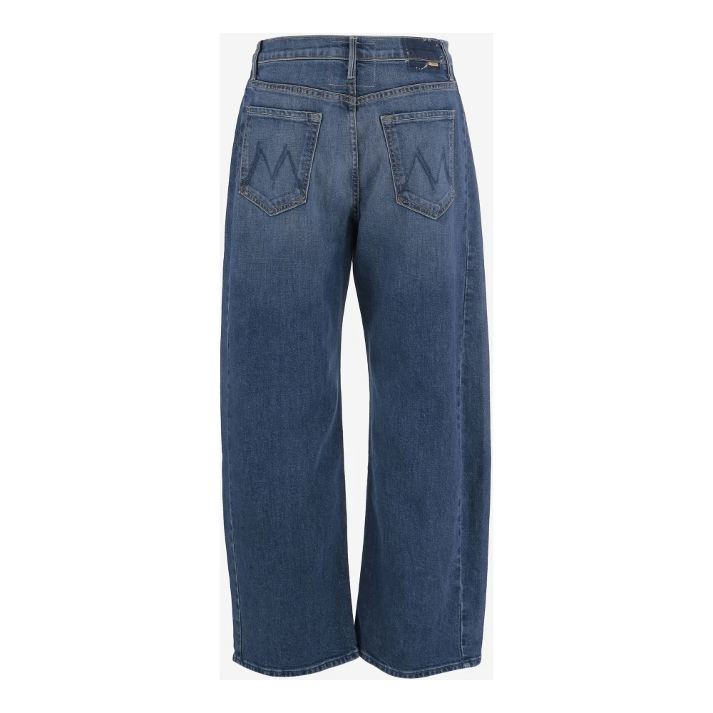 Mother Wijde Pijp Stretch Denim Jeans Blue Dames