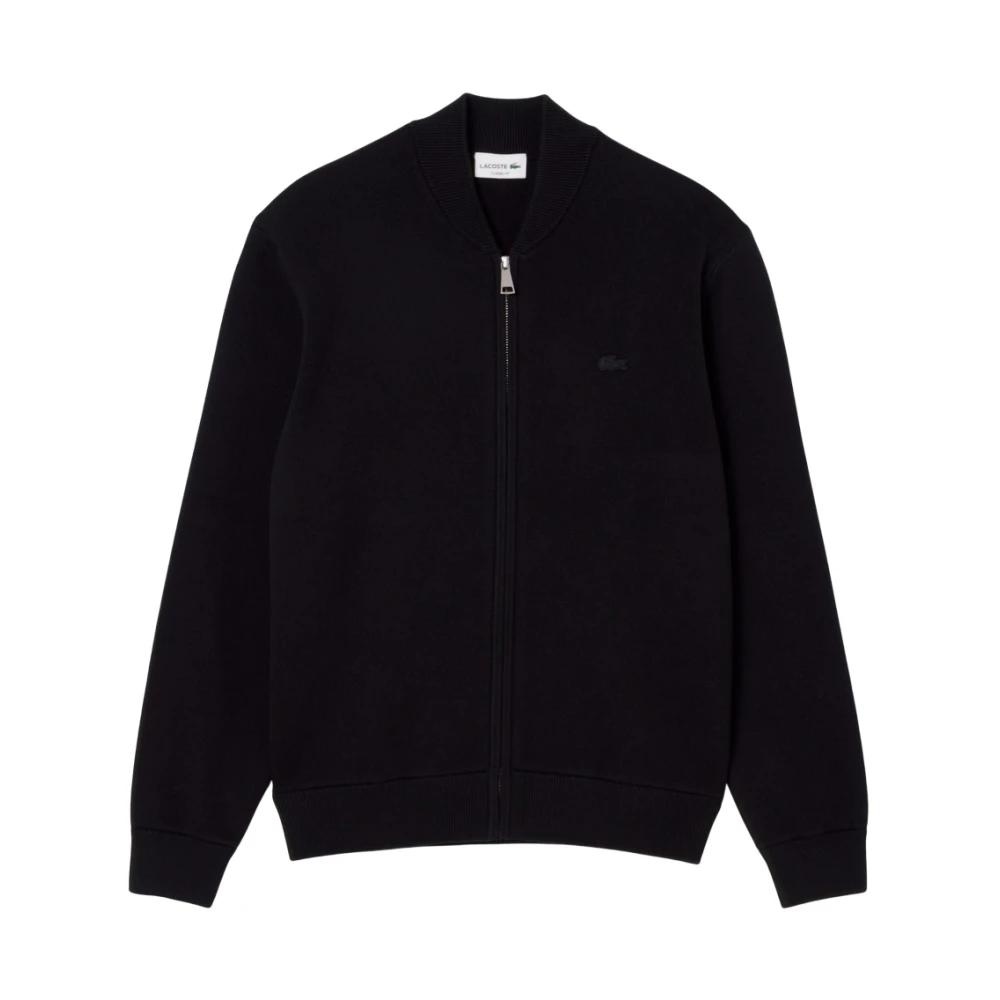 Lacoste Men's Black Zip-Throughs, Xs, Zip-Up Sweatshirt Aw25