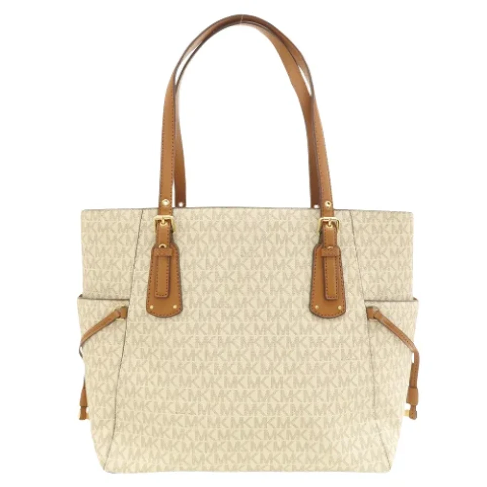 Michael Kors Pre-owned Canvas totes Beige Dames