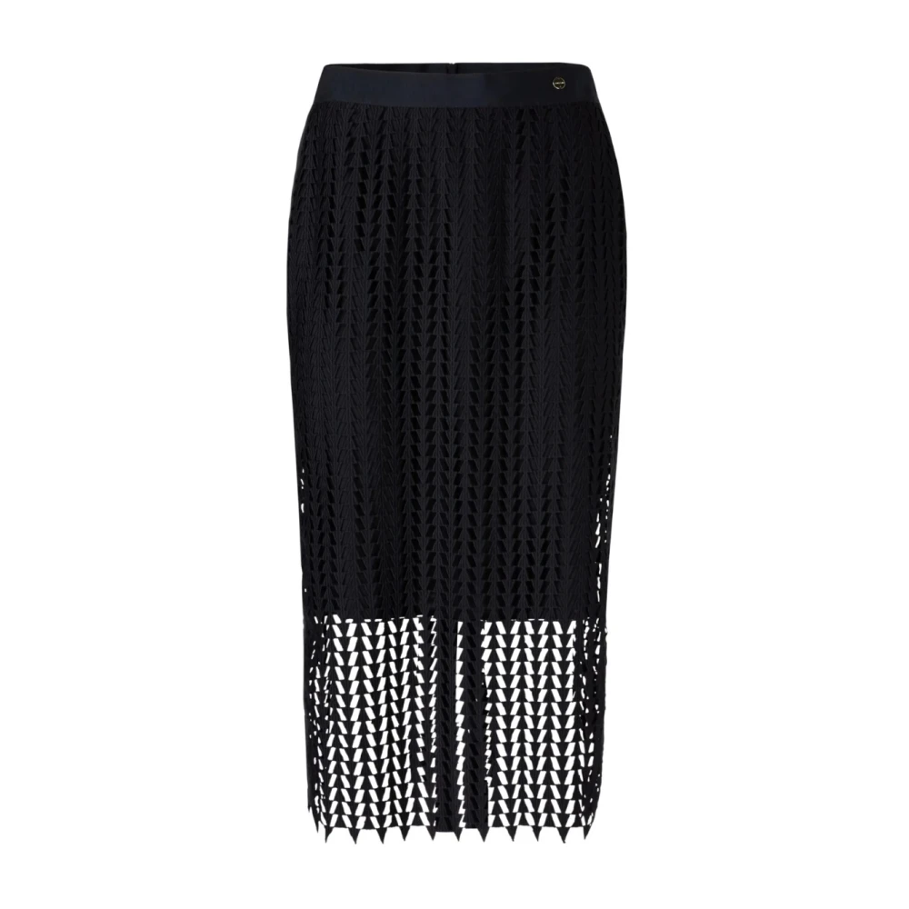 Marc Cain Women's Blue Dark Skirt - Midi Skirts - L - Skirts