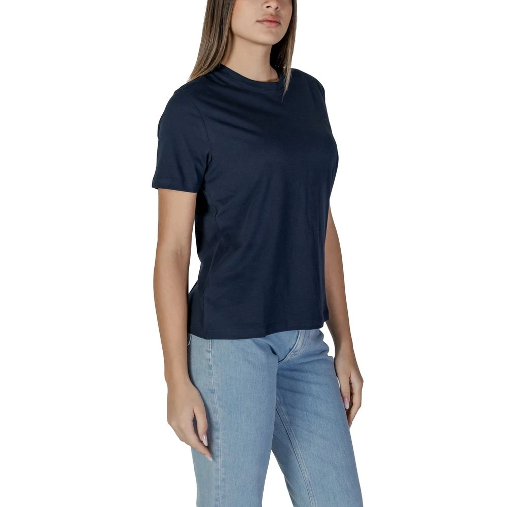 Vila Blauw Katoenen Dames T-shirt Lente Zomer Blue Dames