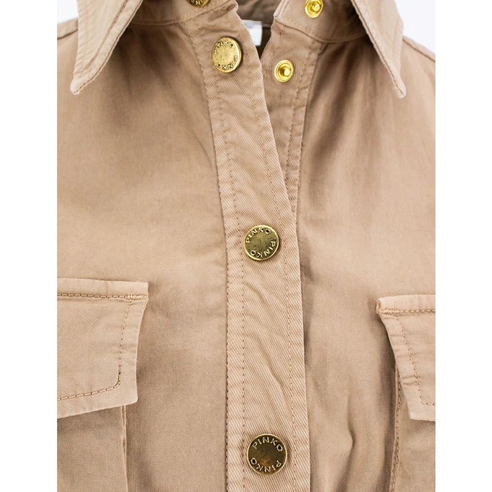 pinko Dresses Beige Dames