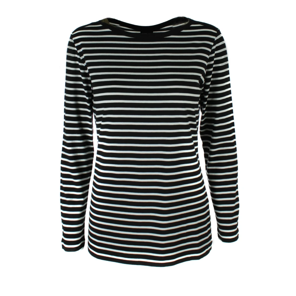 Bitte Kai Rand Gestreepte Lange Mouw Blouse Black Dames