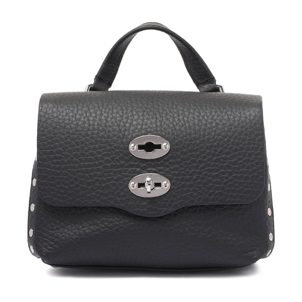 Zanellato Zwarte Mini Tas met Dollar Print Black Dames