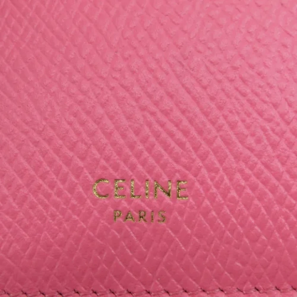 Celine Vintage Pre-owned Leather home-office Pink Dames