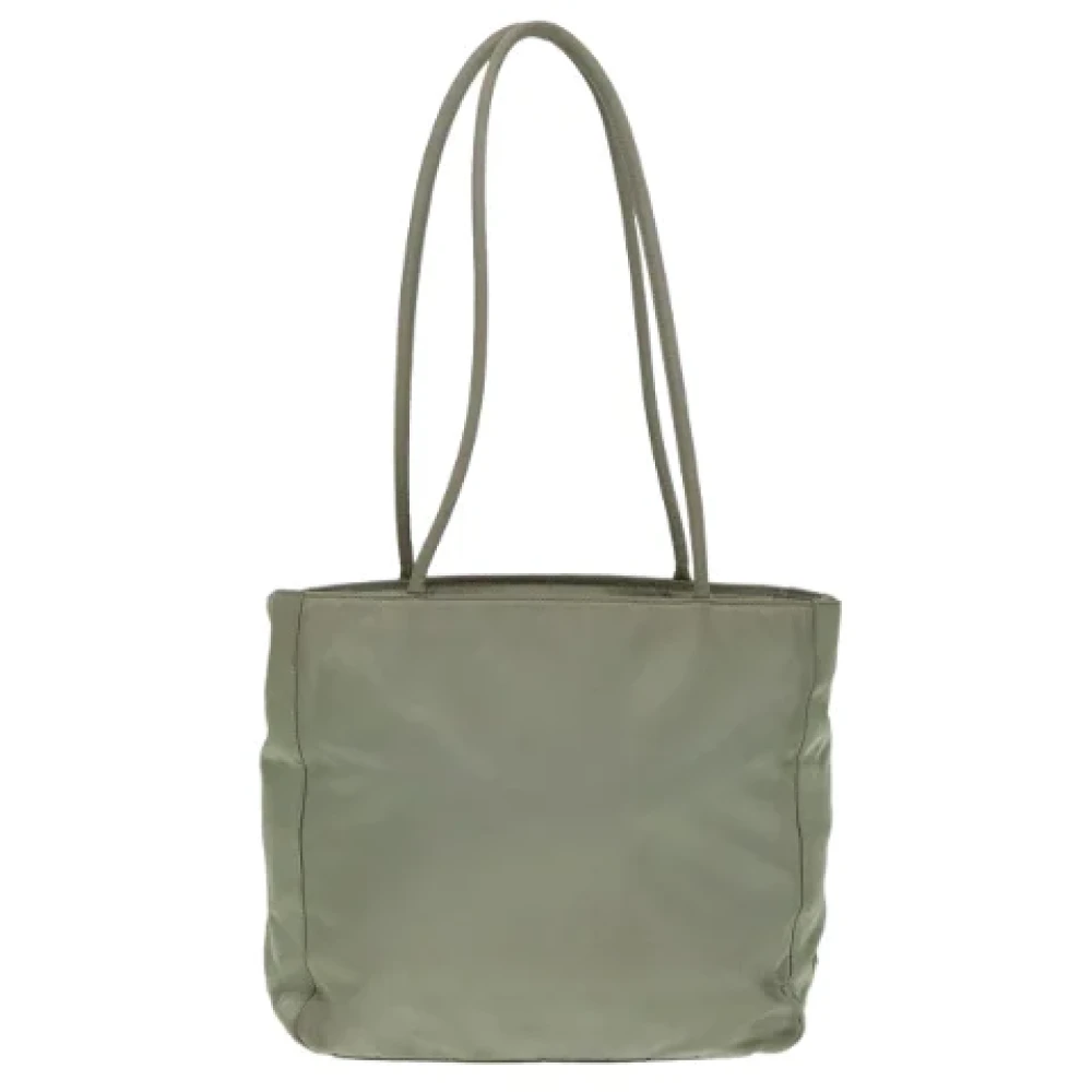 Prada Vintage Pre-owned Leather handbags Green Dames