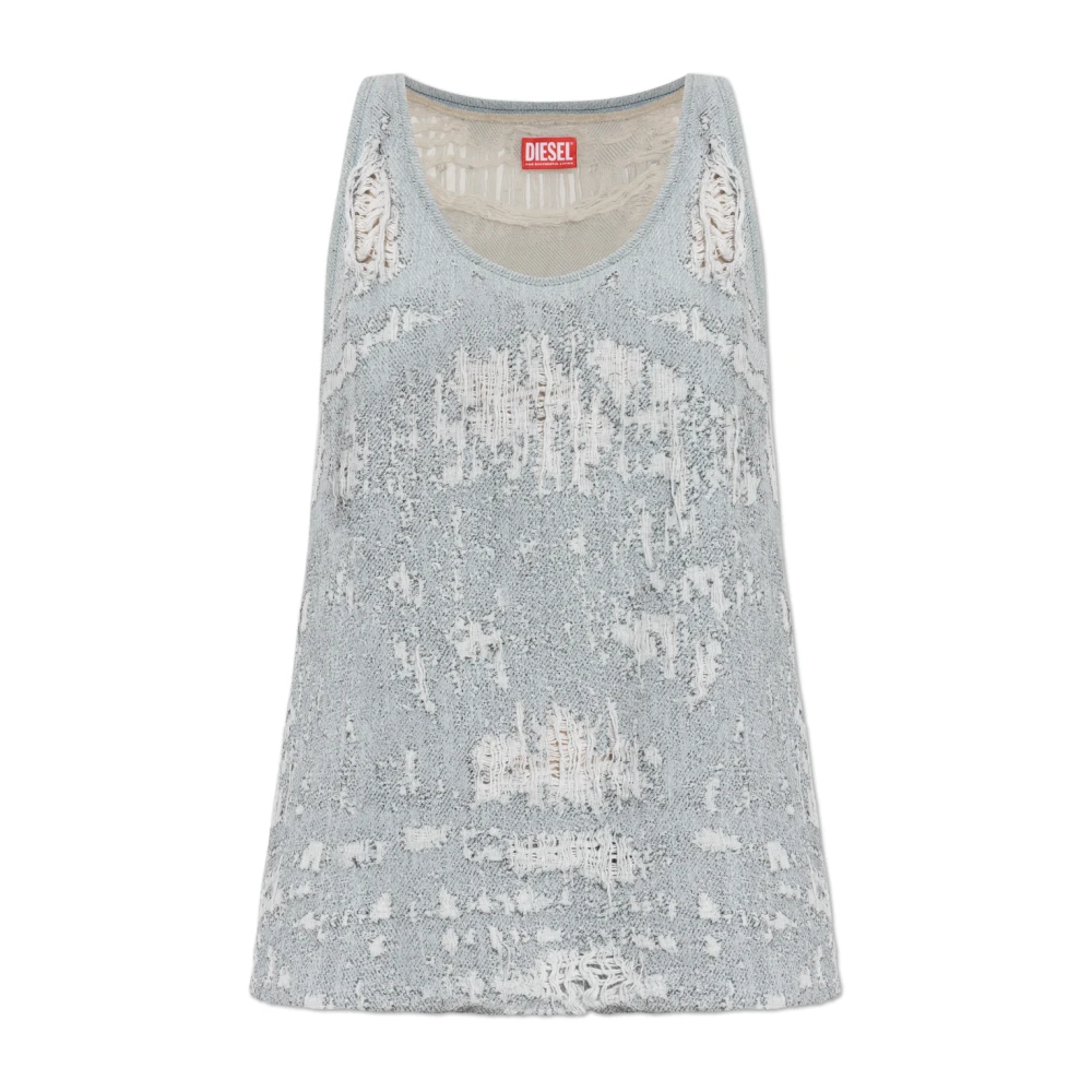 Diesel Blå Denim Top E-Dalby-Fsg