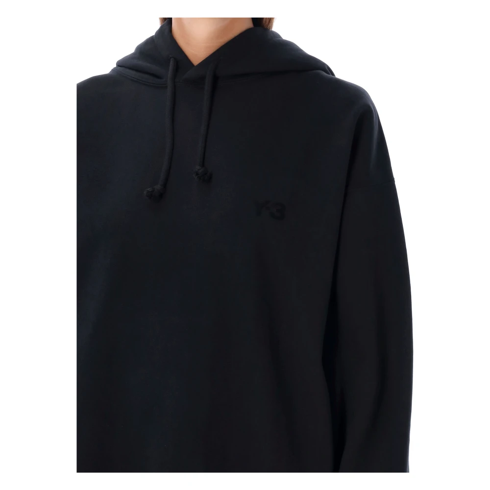 Y-3 Zwart Logo Hoodie Gebreide kleding Black Dames