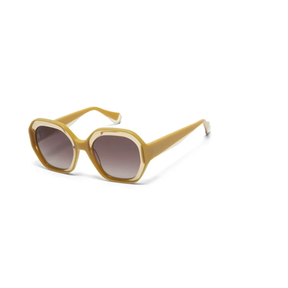 Gigi Studios Unisex Yellow Sunglasses, 54 Mm, Authentic Bright Glasses, Premium Quality!