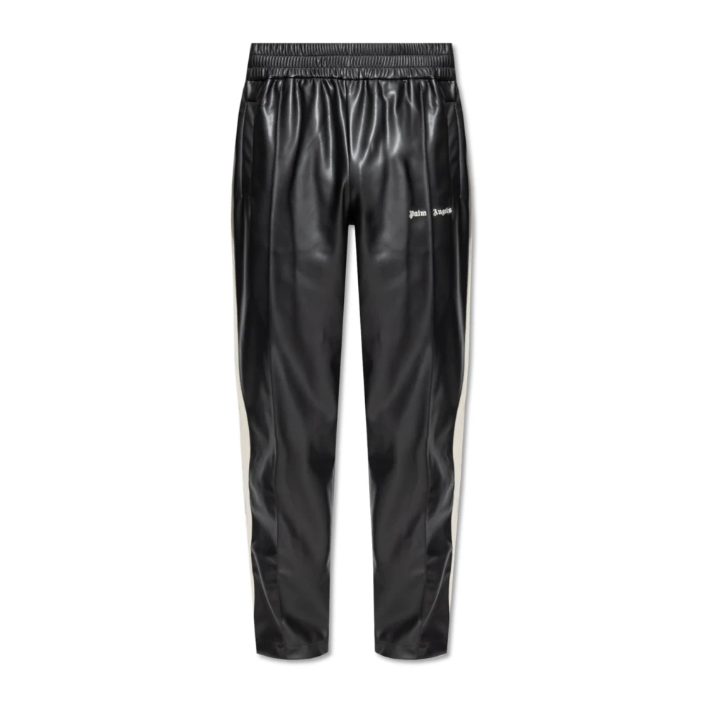 Palm Angels Zwarte Broek voor Mannen Aw24 Black Heren