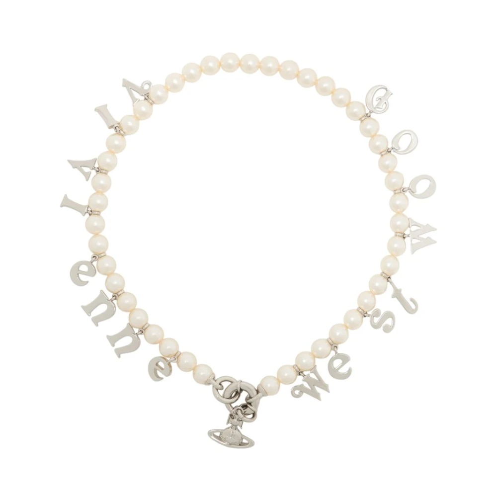 Vivienne Westwood Women's White Necklaces, One Size, Leanne Necklace