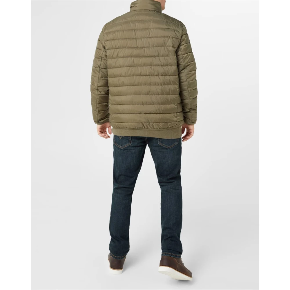 True Religion Logo Pufferjas Kalamata Ritssluiting Green Heren