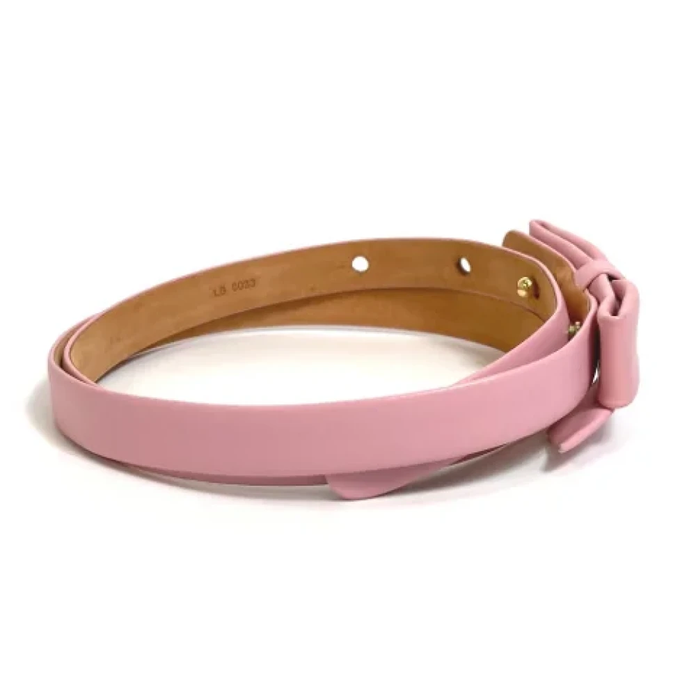 Louis Vuitton Vintage Pre-owned Leather belts Pink Dames