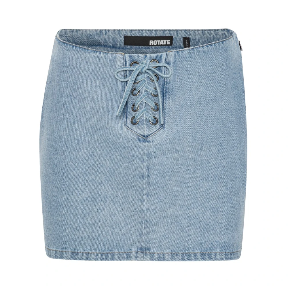 Rotate Birger Christensen Minirok met Kant Blue Dames