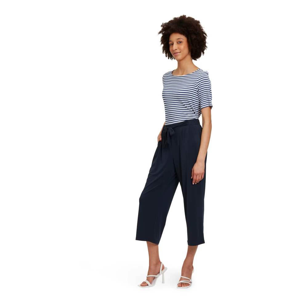 Betty Barclay Gestreept Basis Shirt met Moderne Gesp Blue Dames