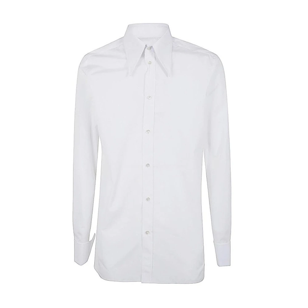 Maison Margiela Katoenen overhemd met Franse manchetten White Heren