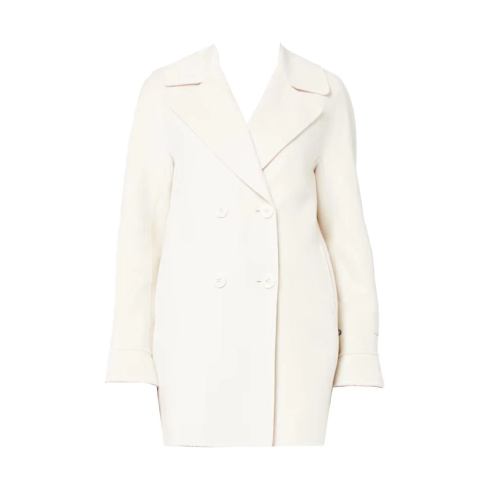 Pennyblack Dubbelbreasted wollen jas Caravel stijl Beige Dames