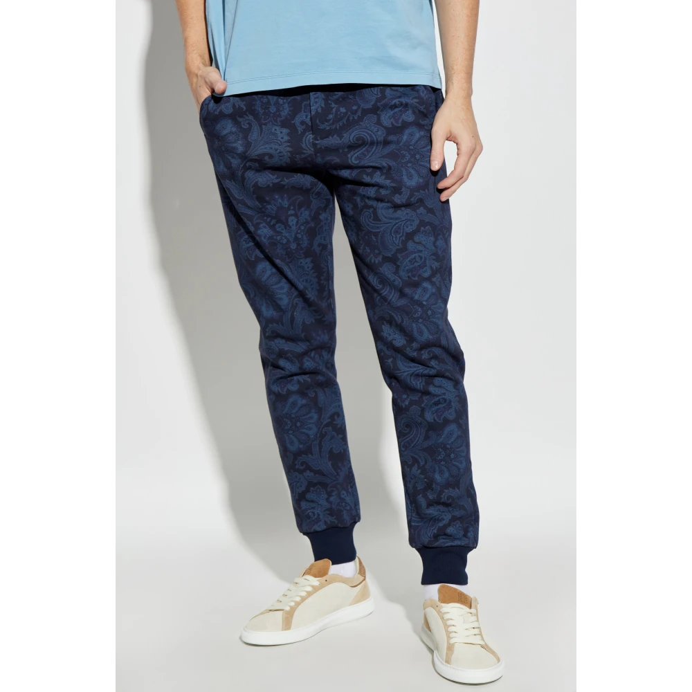 ETRO Sweatpants Blue Heren