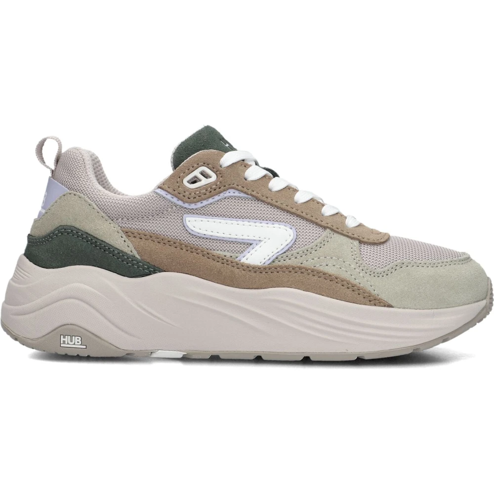 HUB Sneakers voor Stijlvolle Stads Wandelingen Dames Schoenen Veelkleurig Multicolor