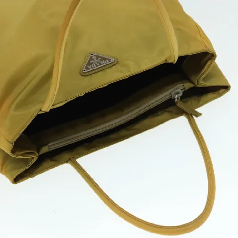 Prada Vintage Pre-owned Nylon prada-bags Yellow Dames