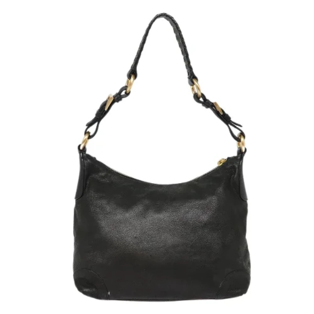 Prada Vintage Pre-owned Leather prada-bags Black Dames