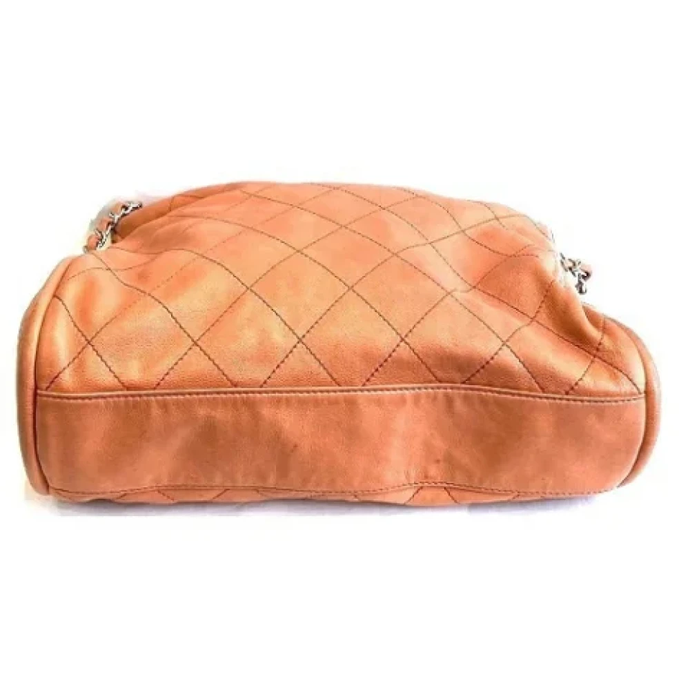 Chanel Vintage Pre-owned Leather chanel-bags Orange Dames