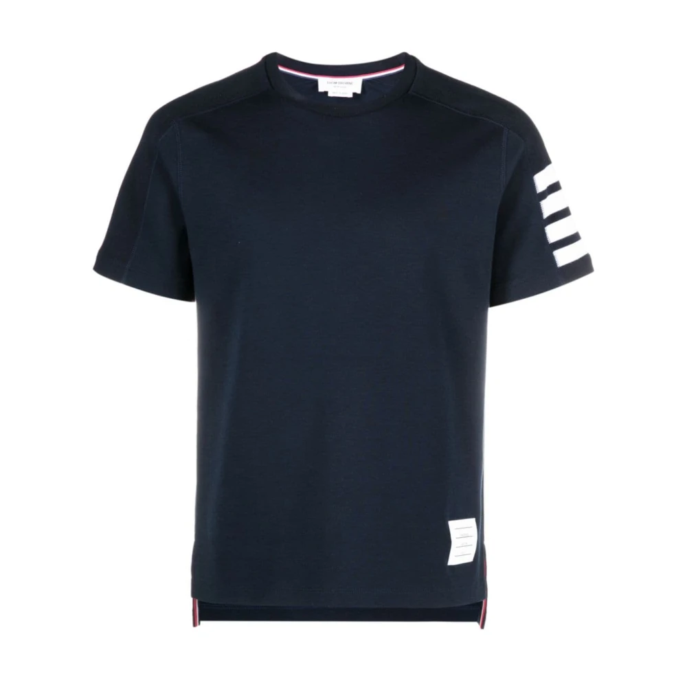 Thom Browne Blauwe 4-Bar Stripe T-shirt Blue Heren