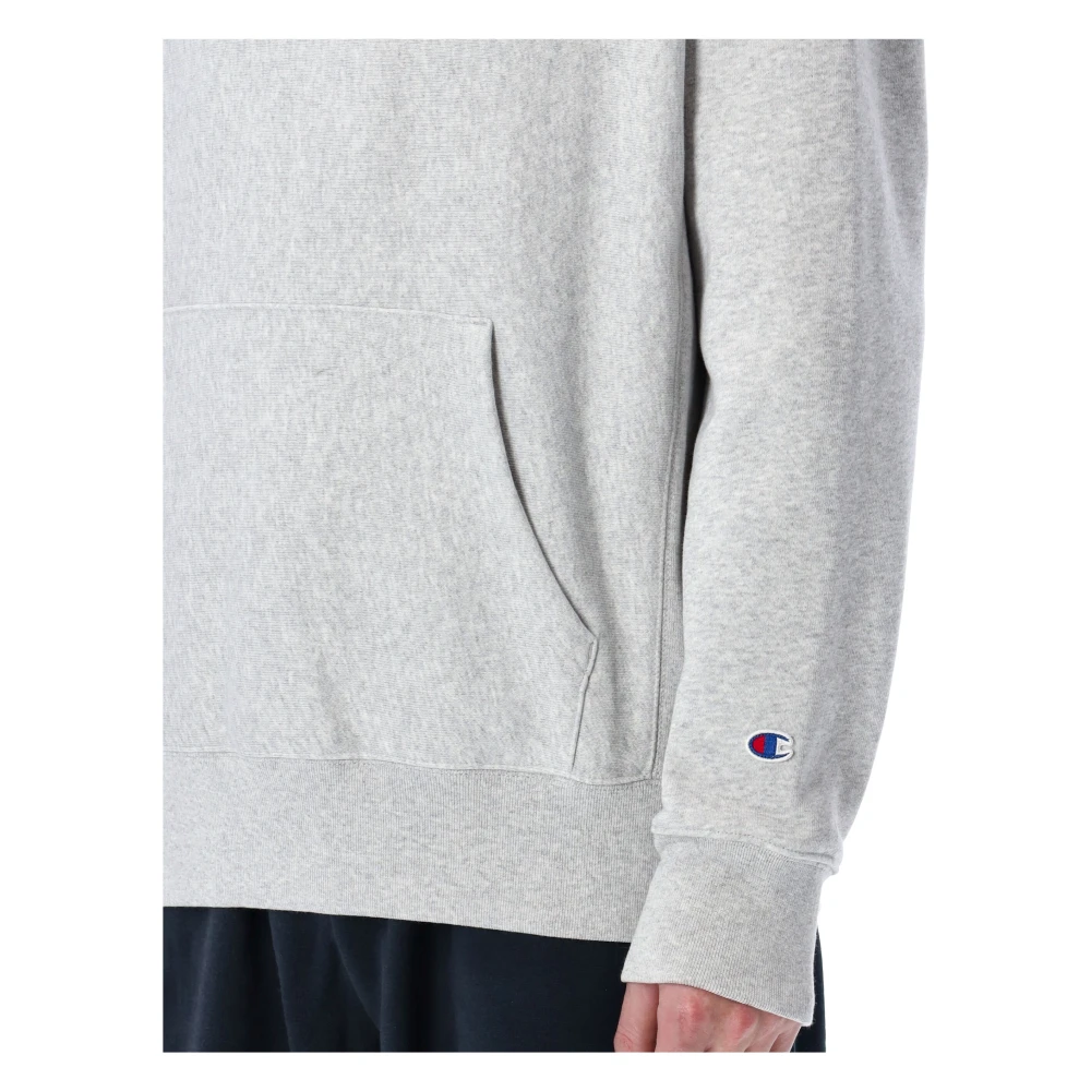 Champion Klassieke hoodie voor dagelijks comfort Gray Heren