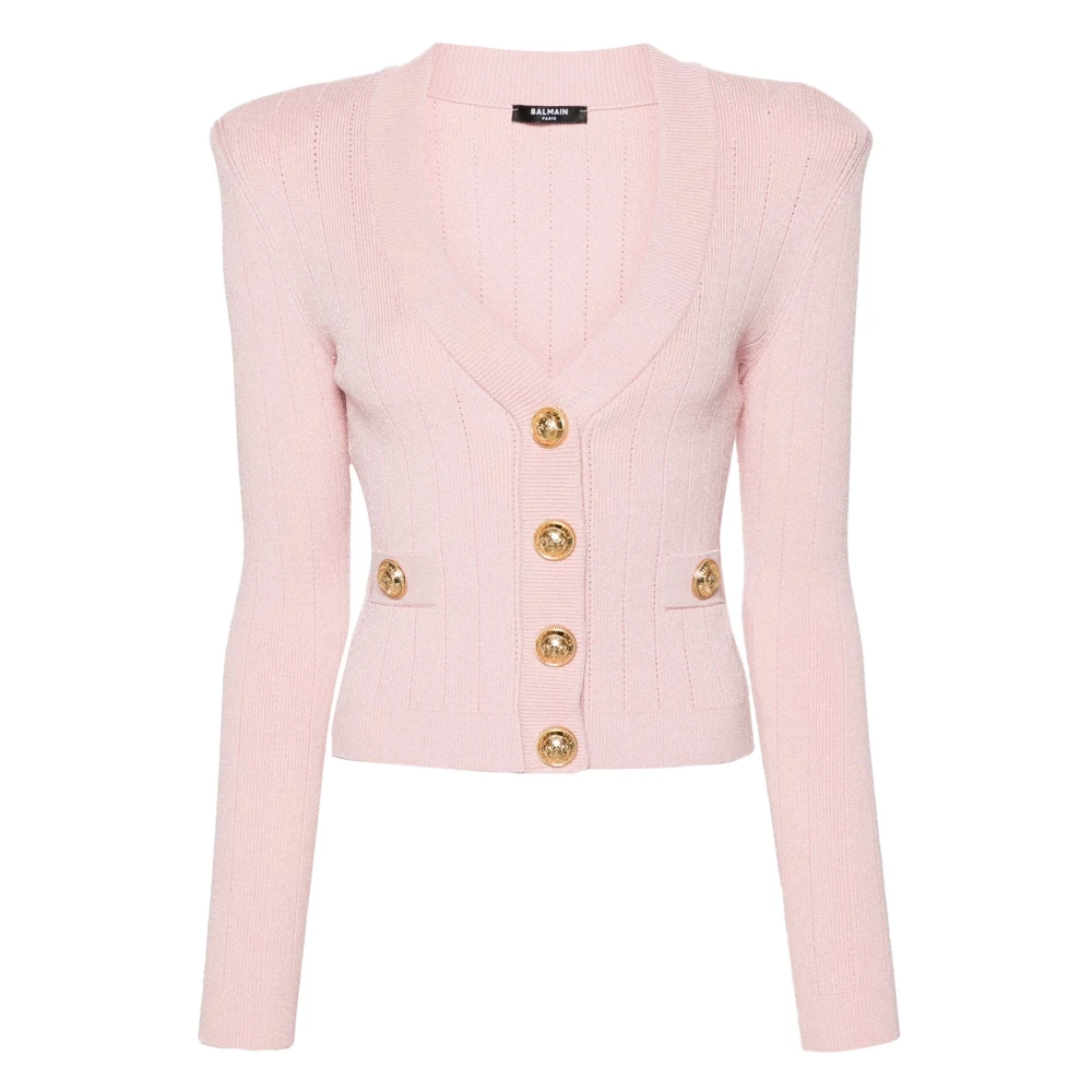 Balmain Rose Clair Cardigan Pink Dames