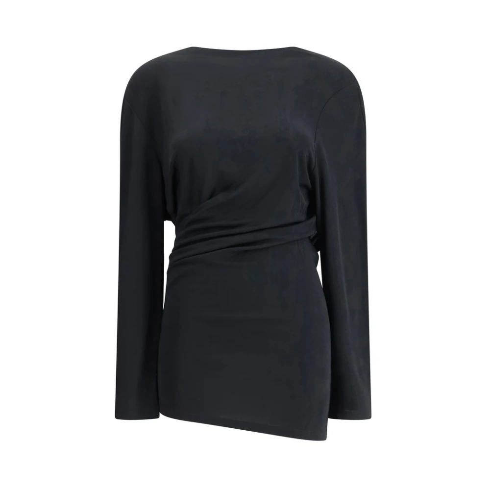 Jacquemus Stijlvolle Korte Jurk met Lange Mouwen Black Dames