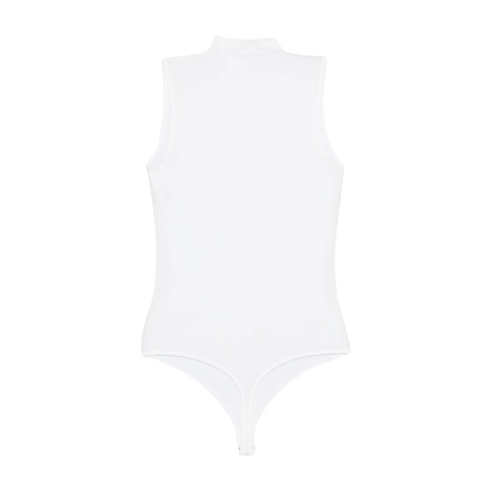 Wolford Witte Mouwloze Top met Hoge Hals White Dames