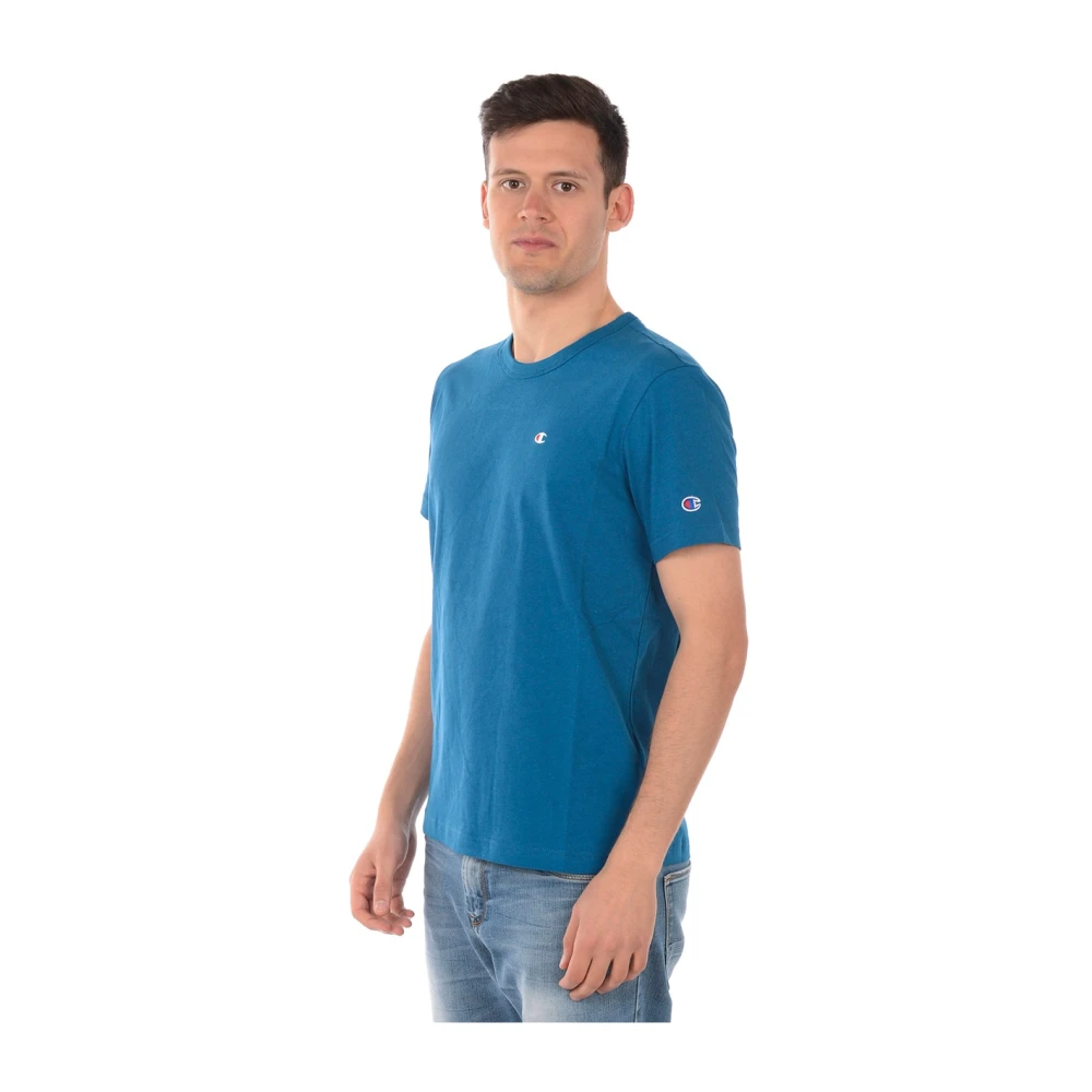 Champion Casual Sweatshirt Tee Blue Heren