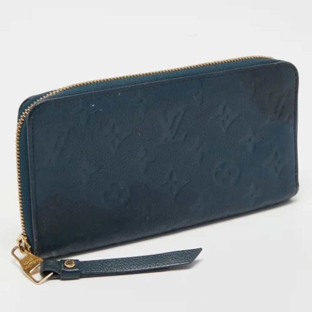 Louis Vuitton Vintage Pre-owned Leather wallets Blue Dames