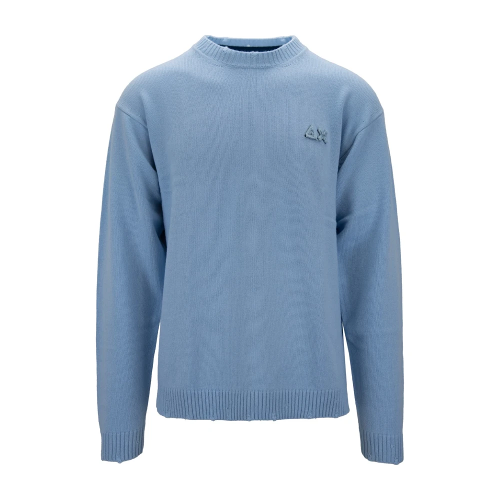 Sun68 Men's Blue Turtleneck Jumper - Turtlenecks - Xl - Knitwear