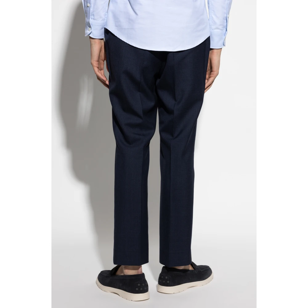 Ami Paris Wollen broek Blue Heren