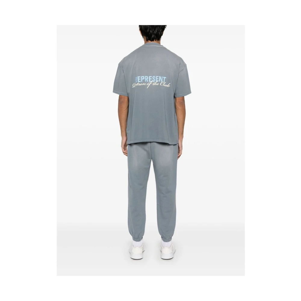 Represent Cool Grey Crew Neck T-shirt Gray Heren