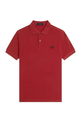 Slim Fit Pikétröja med Ränder