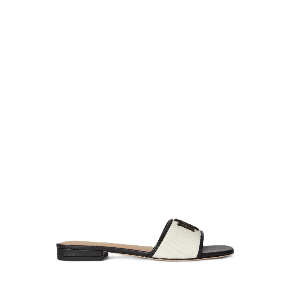 Ralph Lauren Women's Beige Everley Sld2 Slide - Sliders - 2 Uk - Shoes
