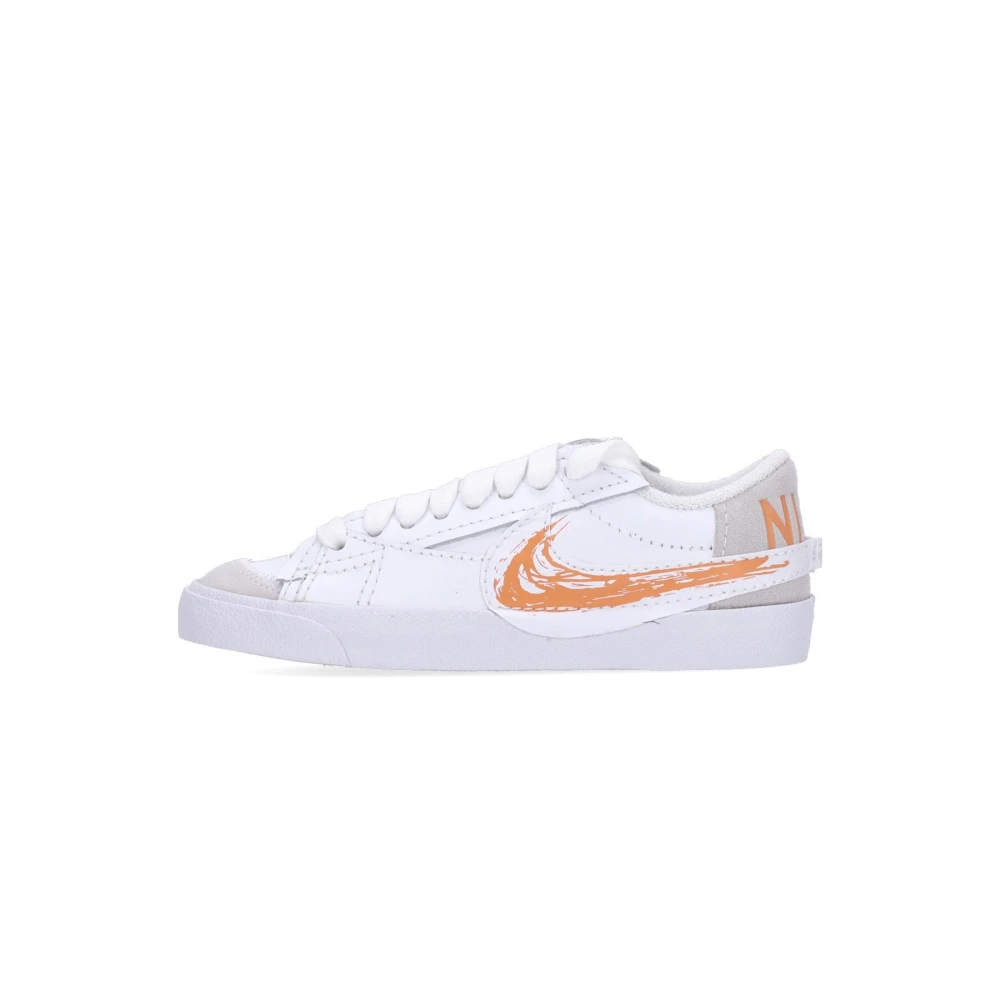 Nike Men's White/Orange Jumbo Low-Top Sneaker