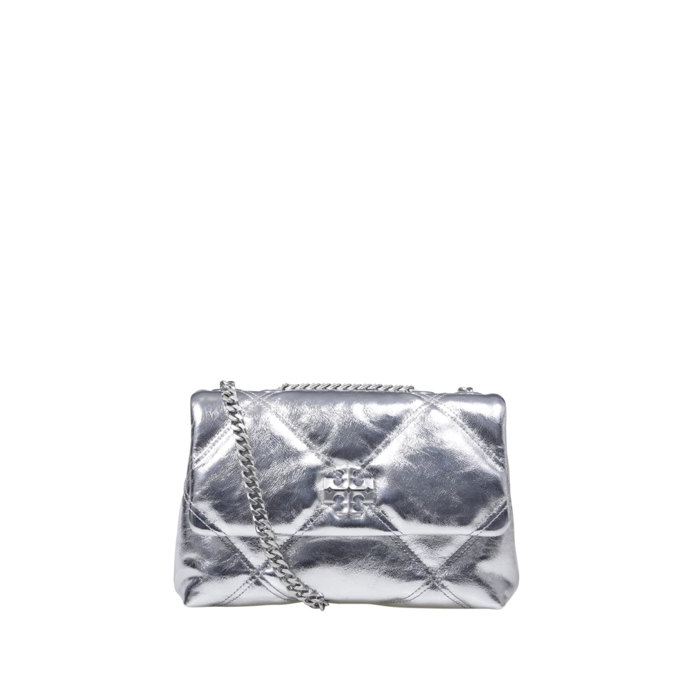 TORY BURCH Diamant Quilt Convertible Schoudertas Gray Dames