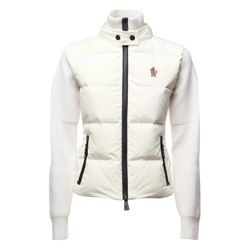 Moncler Witte Wol Regenjas White Dames