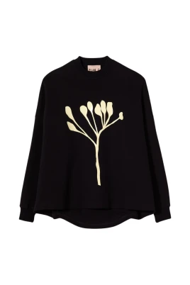 Blommigt sweatshirt