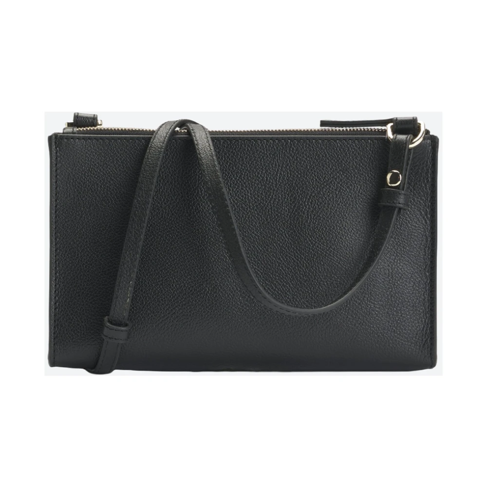 Hugo Boss Mini Leren Tas met Afneembare Pouch Black Dames
