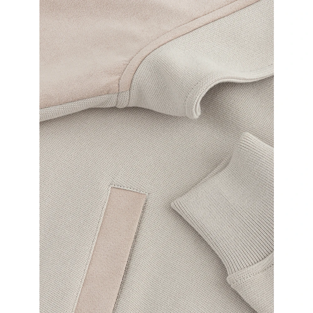 Gran Sasso Ritssluiting Stijl Shirt Beige Heren