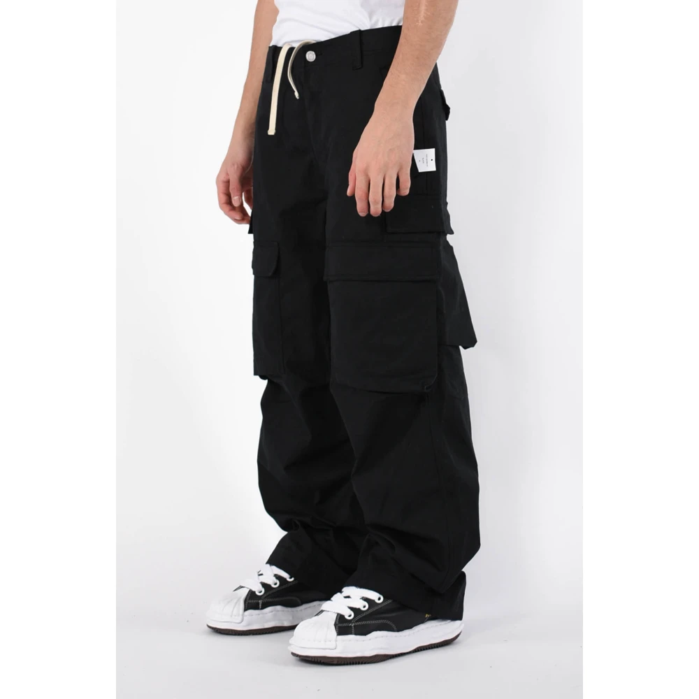 Purple Brand Cargo broek met knoopsluiting Black Heren