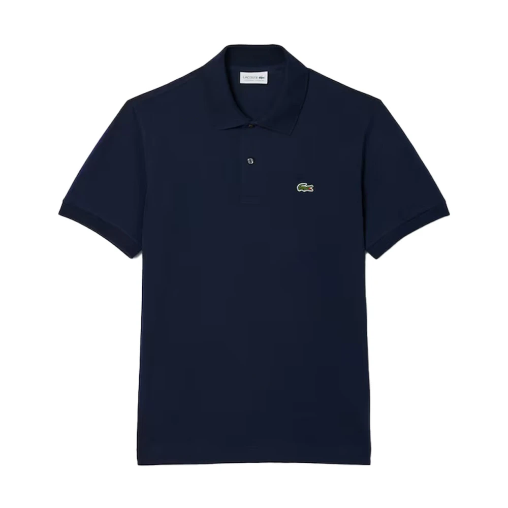 Lacoste Men's Blue Polo Shirts, Xl, Ribbed Collar Shirt Iberis