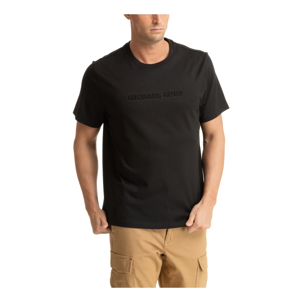 Michael Kors Effen Logo T-shirt Black Heren