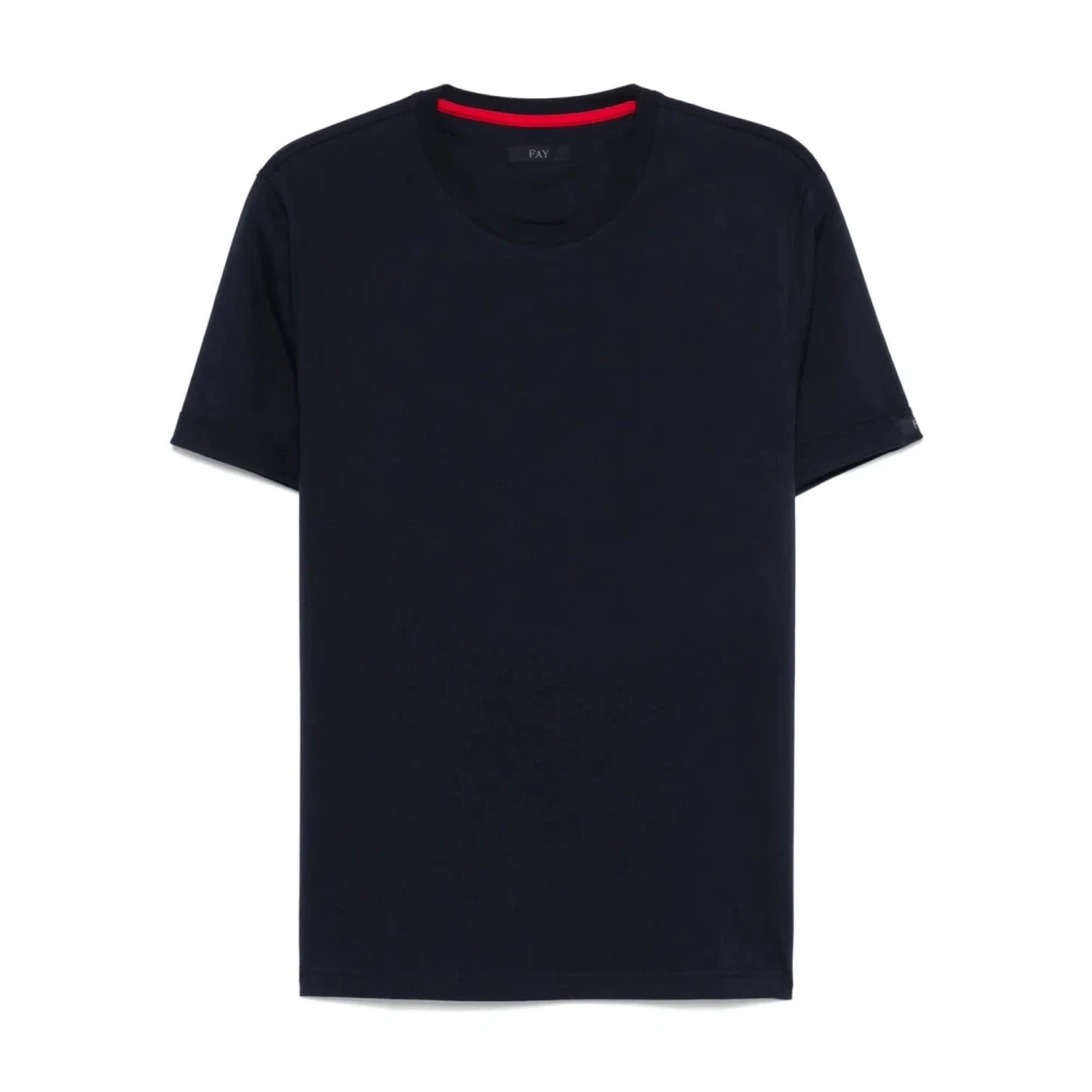 Fay Klassieke Polo Shirt Blue Heren